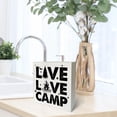thumbnail image 6 of Zomyto 5x5 In Live Love Camp Wooden Box Sign Desk Decor Camping Theme Wooden Block Plaque, 6 of 6