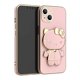 thumbnail image 3 of Hello Kitty Mirror Bracket Holder Phone Case For Huawei P60 Pro Plus P50 P40 P20 P30 Lite P Smart Z Y9 Prime 2019 Plating Cover, 3 of 5