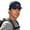 Blue, variant on Men's Outdoor Short Brim Camp Cap, Mountain Outdoors Embroidery Lightweight Quick Dry Hiking Sports Sun Baseball Hat Free Size