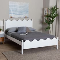 Baxton Studio Malaya Modern Platform Bed, Full, White