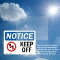 thumbnail image 6 of (2 Pack) Keep Off Sign With Symbol OSHA Notice Sign 7 Inch X 5 Inch Vinyl Label Decal Sticker Weather Resistant, UV Protected for Workplace, Business, and Construction Site, Made in the, 6 of 7