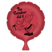 The Reindeer Did It Whoopee Cushion Santa Festive Christmas Decoration