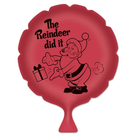 The Reindeer Did It Whoopee Cushion Santa Festive Christmas Decoration