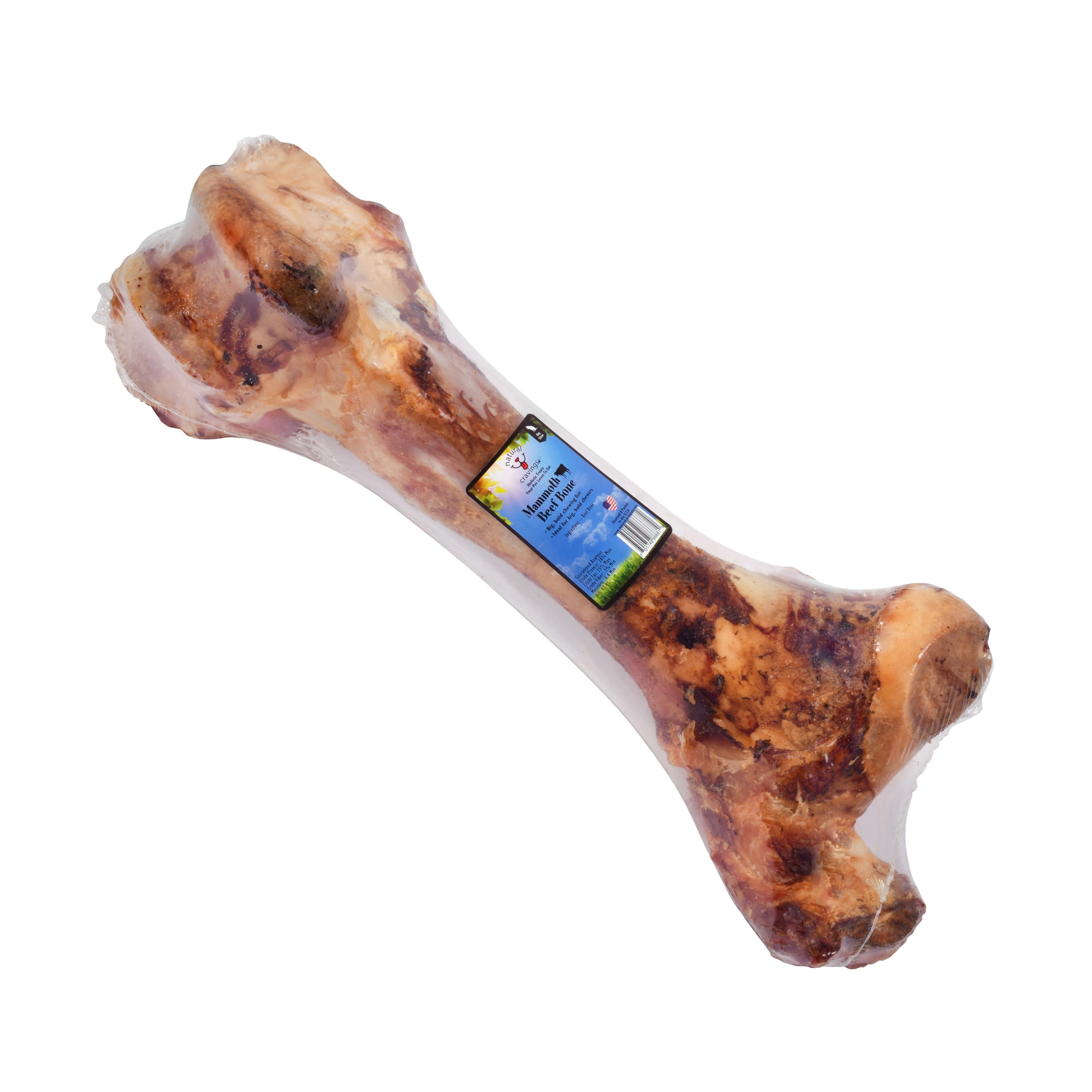 Natural Cravings Mammoth Beef Bone Grain Free Large Breed Beef Bone Dog