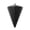 Black, variant on Vickerman 6" Matte Teal Cone Ornament, 3 per bag.