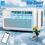 10,000 BTU Window Air Conditioner w/ 4 Modes - Cools up to 450 Sq. Ft, Uhomepro Air Conditioners w/ Washable Filter & Adjustable Window Fit, Energy Saving 38%, 15-CEER