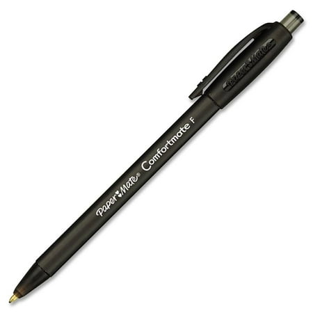 Paper Mate ComfortMate Ultra 12pk Ballpoint Retractable Pens Fine - Black Ink