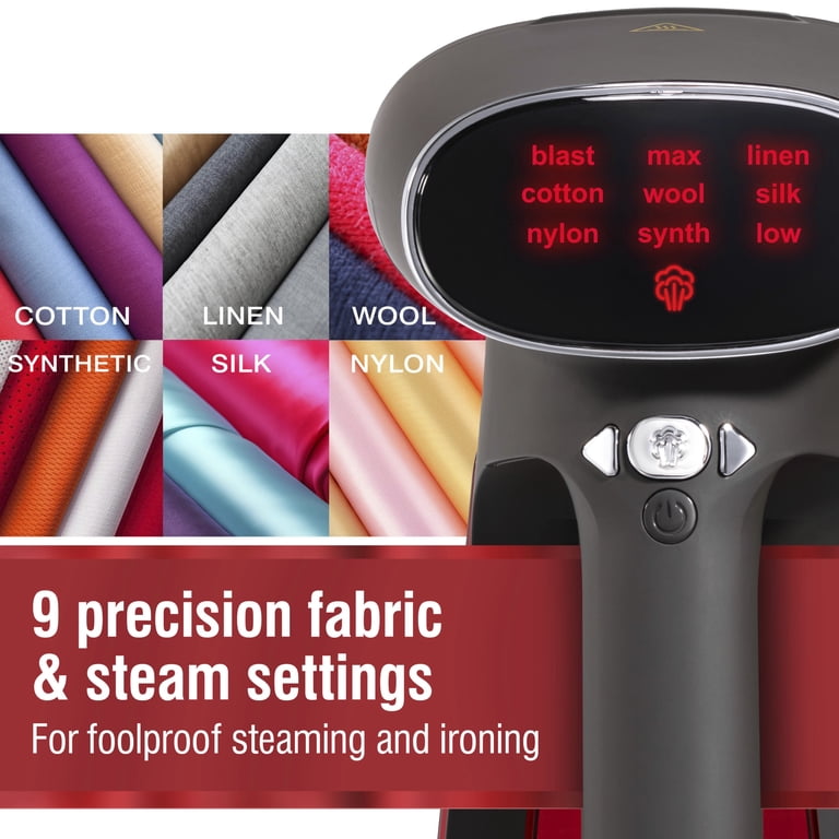 CHI, Digital Steamer, 9 Fabric Settings, Retractable 8 ft. Cord