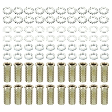 

Uxcell M10 Thread 25mm Tall Round Hollow Screw Bolts Chandelier Bolt Lamp Fasteners 80 Pack