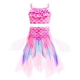 thumbnail image 5 of Rggeeun Toddler Girls Swimwear Cute Scale Print 3 Piece Set Bandeau Bikini & High Waist Shorts With Ruffle Skirt For Waterfall Adventure Stylish Swimsuit,Pink,3-4 Years, 5 of 9