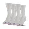 MediPeds Women's Diabetic NanoGlide Crew Socks, Medium, 4 Pack