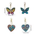 thumbnail image 3 of 10 Uds. Llavero con pintura de diamantes DIY, Kits de pintura de diamantes con forma de corazón de amor y animales para manualidades para mujeres y niñas, monedero/llave oso de fresa Hogar, 3 of 5