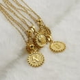 thumbnail image 4 of Inpasne Initial R Necklace For Women 18K Gold Plated Round Letter Pendant Necklace Capital Monogram Necklace Alphabets from A-Z Necklace, 4 of 6