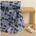 thumbnail image 4 of Soimoi Blue Cotton Voile Fabric Stencil Cow & Pig Animal Printed Fabric 1 Yard 42 Inch Wide, 4 of 7