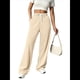 thumbnail image 1 of Pantalones Deportivos Holgados de Cintura Alta con Cordón Ajustable para Mujer, Pantalones Deportivos de Pierna y Bolsillos Beige XL, 1 of 7
