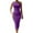 Purple, variant on Efsteb Dresses for Women Crew Neck Ruched One Shoulder Wrap Slim Bodycon Dress Elegant Dresses Casual Sleeveless Dress Solid Color Fashion ,Size:XS