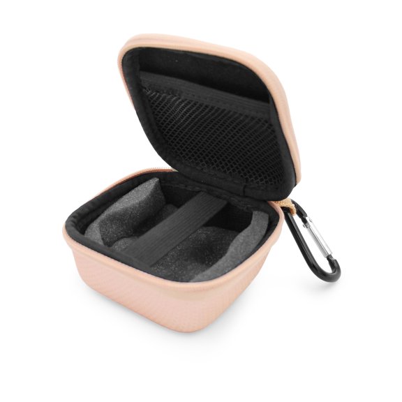 CASEMATIX Compact Travel Jewelry Organizer - Purse-Size Travel Jewelry Case for Watches, Bracelets, Rings, Earrings and Other Jewelry - Small Jewelry Travel Case with Carry Clip and Reinforced Zipper