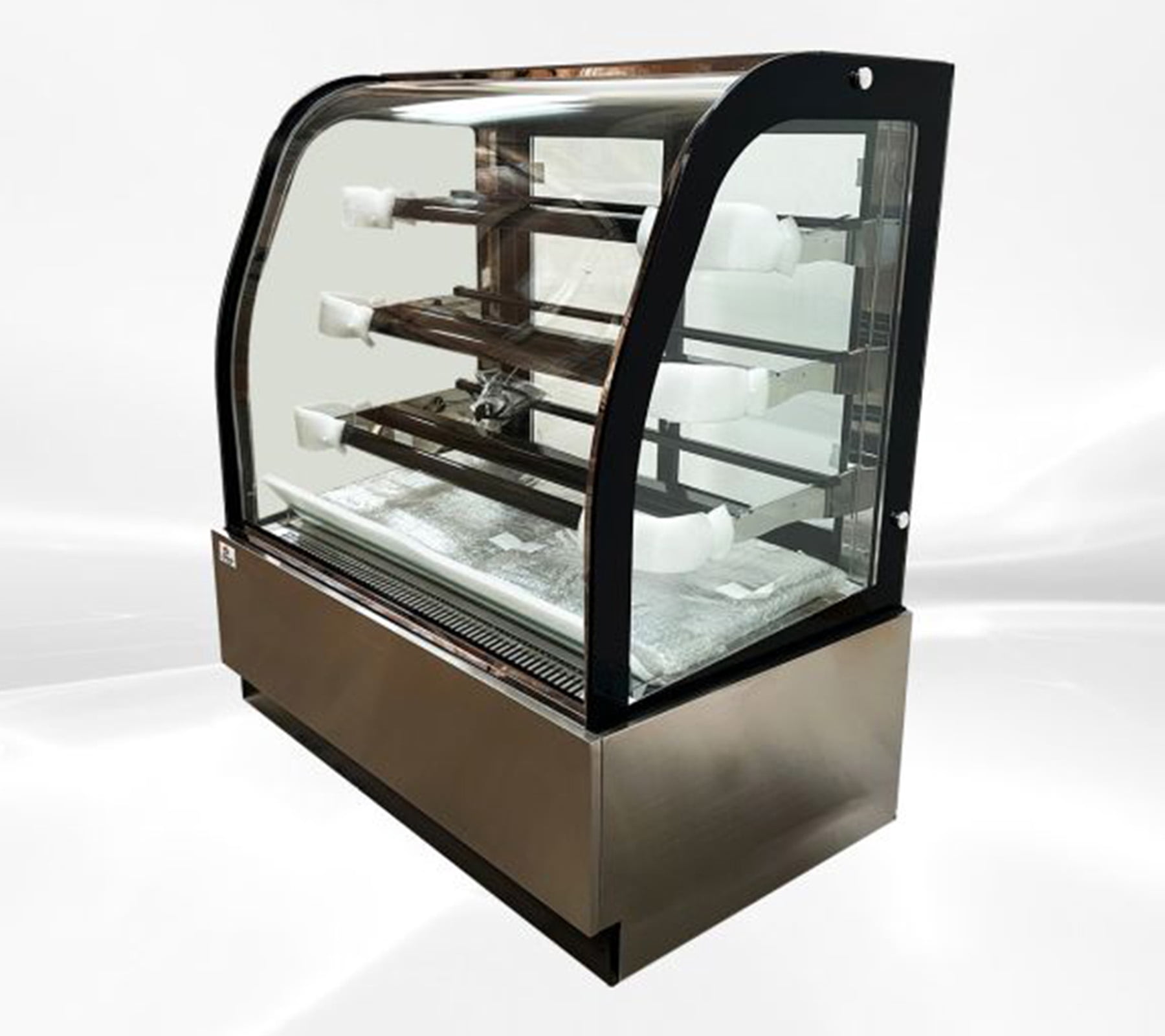 36" Commercial Curved Glass Refrigerated Bakery Display Case, Cake Showcase Refrigerator, ETL Certified