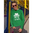 thumbnail image 5 of Tstars Mens Irish Shamrock Gifts for Irish St Patricks Day Clover Mens St Patricks Day Awesome Shirts Gift for Him Irish Shirt Pride Proud Irish Long Sleeve Graphic T Shirt, 5 of 6