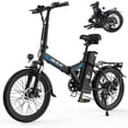 thumbnail image 1 of VARUN Electric Bike, Peak 750W Foldable Ebike with 20" Tires, 48V 374.4Wh Removable Battery, Electric Bicycle for Adults 40 Miles, 20MPH Speed, 1 of 7