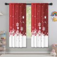 thumbnail image 5 of Blackout Kids Curtains,Red Christmas Snowflake Pattern Childrens Insulated Curtains Set Of 2,Bedroom Essentials,Toddler Room Decor 42"x63", 5 of 5