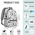 thumbnail image 6 of Pet Paw Print and Bone Backpack for School,Cute School Bag,Schoolbag with Adjustable Shoulder Straps & Padded Back,15.3"x11"x7.1".﻿, 6 of 6