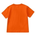thumbnail image 5 of HAYIMI Child Boys Outfit Sets Solid Color Summer O-Neck Casual Short Sleeve Tshirts Tops With Shorts Two Piece Toddler Kids Clothing Sets , Orange, 5 of 8