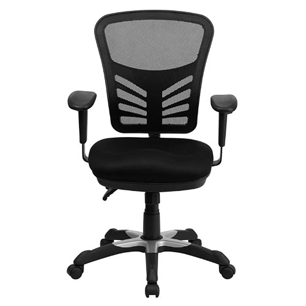 Flash Furniture Mid-Back Mesh Office Chair with Triple Paddle Control ...
