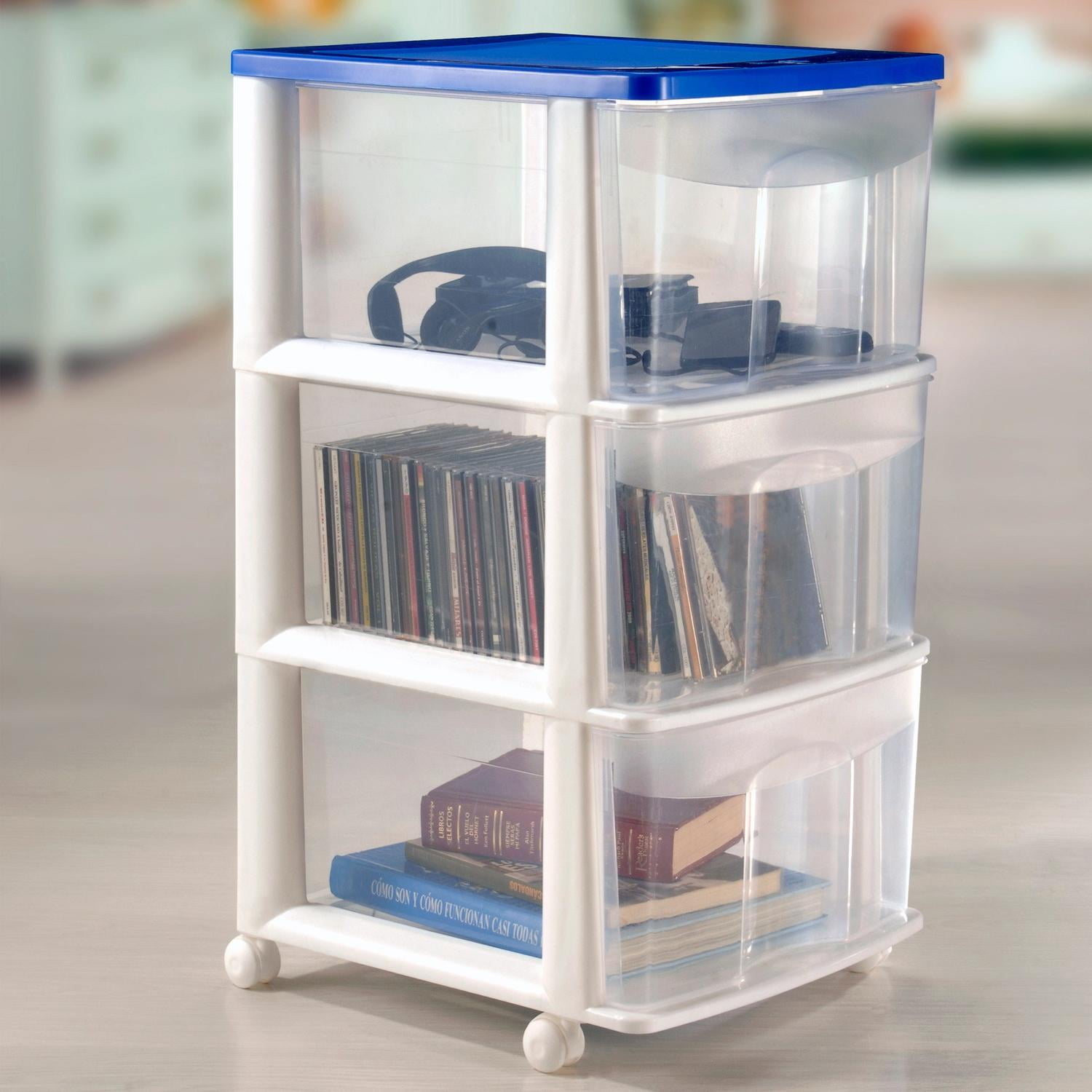 Organizador Cajonera Altos Casa Oficina Papel Ropa blanco LIFTOR