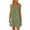 Clearance-Army Green, variant on Fartey Summer Dresses for Women 2025 Vacation Sleeveless Mini Dress Fashion Solid Color Tank Dress Casual Loose Scoop Neck Sundress Army Green S-2XL