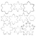 thumbnail image 1 of CHAO Colección de nieve navideña, troquel de corte de galletas de invierno, juego de moldes para tortilla de 10 piezas de acero inoxidable., 1 of 5