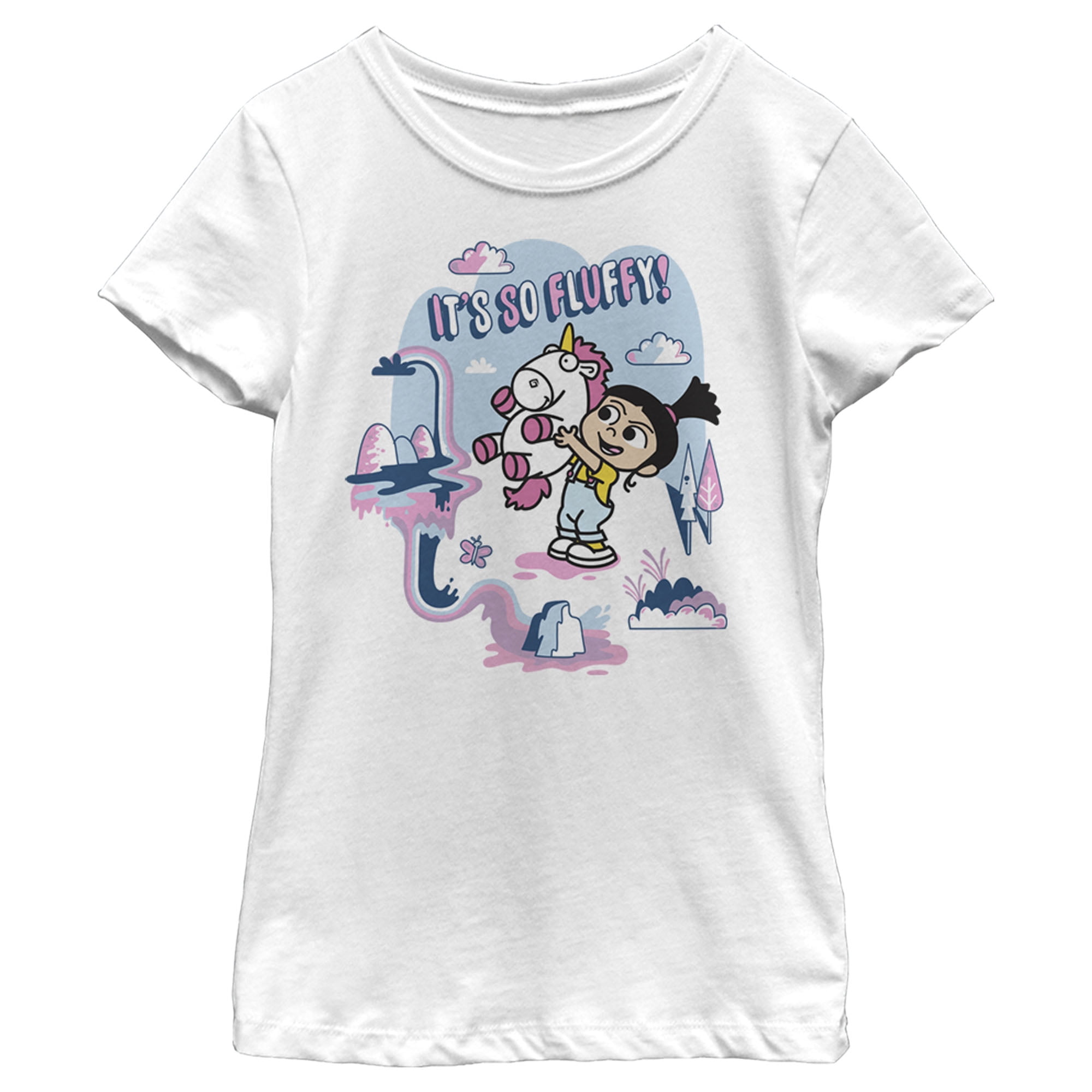 NEW 2018 Barbie Doll Despicable Me I Love Unicorns Pink T-Shirt Tee Top Clothing 