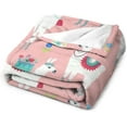 thumbnail image 6 of Llama Alpaca Blanket Llama Gifts for Girls Women Llama Throw Blanket for Kids Adults Soft Warm Cozy Fleece Blanket for Couch Sofa \u200bBed 40"x50", 6 of 6