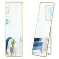 thumbnail image 1 of Costway Full Length Wall Mounted Hanging Mirror with Stand Free Standing Body Mirror, 1 of 10
