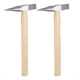 thumbnail image 1 of 2 Piezas de Martillo de Soldadura de 9 Oz, Martillo de Acero para Electricista con de Madera para Quitar y Reparar, 1 of 5