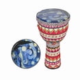 thumbnail image 1 of 8 Inch African Djembe Drum, Lightweight Portable Hand Drum with Colorful Art Patterns, Ideal Percussion Instrument for Children,Adults,Beginners, 1 of 1