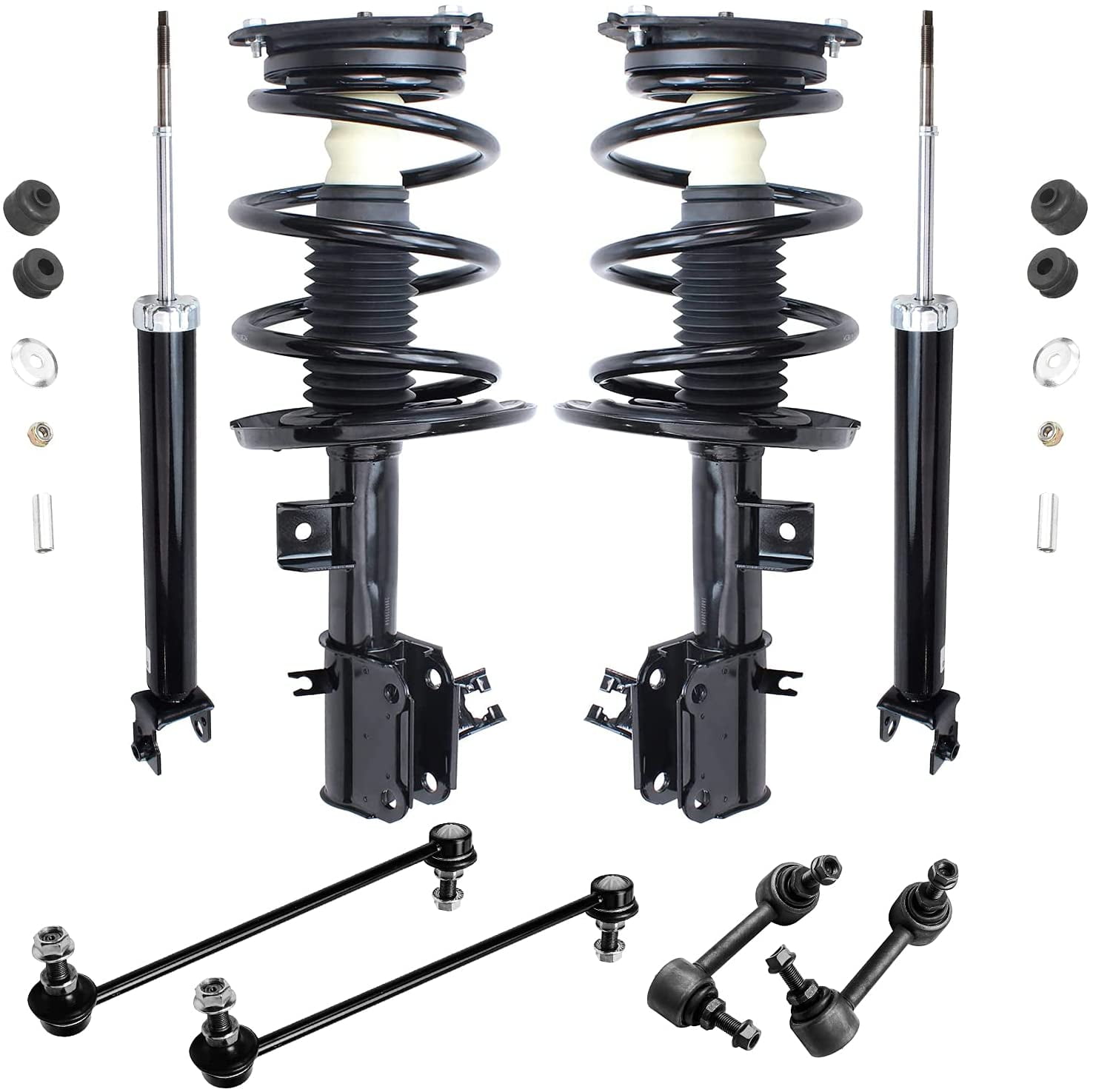 Detroit Axle Front Struts Rear Shock Absorbers Sway Bars Replacement