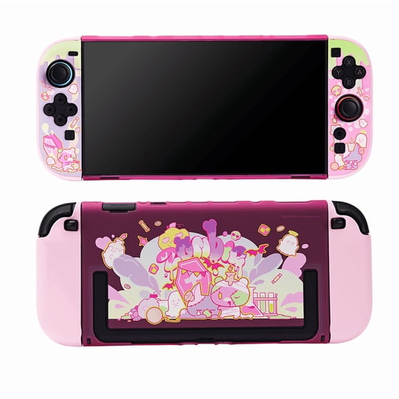GeekShare Slim Protective Case for Nintendo Switch 2 Console and JoyCon Cover Hard Skin Patchy Buddy