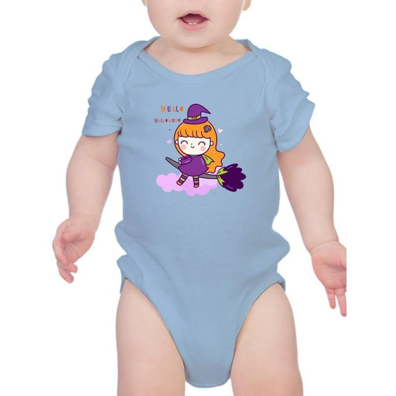 Cute Halloween Witch Girl Bodysuit Infant -Image by Shutterstock,  12 Months