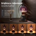 thumbnail image 4 of Candle Warmer Lamp, Dimmable Candle Warmer with Timer, Vintage Candles Wax Warmers for Jar Candles Christmas Gifts for Women, Xmas Gifts for Mom, Home Decor for Bedroom Living Room, Purple & Black, 4 of 9