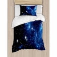 thumbnail image 3 of Ambesonne Constellation Outer Space Star Nebula Astral Cluster Astronomy Theme Galaxy Mystery Duvet Cover Set, 3 of 3