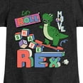 thumbnail image 3 of Disney - Toy Story - Skateboard Rex - Toddler & Youth Girls Short Sleeve Graphic T-Shirt, 3 of 5