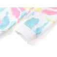 thumbnail image 5 of Serdomi Girls Hoodie Trendy Tie Dye Sweatshirts -Soft Long Sleeve Pullover Shirt Tween Pink-Blue-Yellow Puppy Size 10, 5 of 7