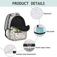 thumbnail image 4 of Sunflower and Bucket White Pattern Backpack for School, Cute School Bag with Adjustable Shoulder Straps and Padded Back, 15.3"x11"x7.1", 4 of 5