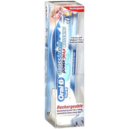 oral crossaction whitening rechargeable toothbrush power