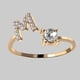 thumbnail image 4 of 26-Letter Gold Rings with Zircon and Rhinestone Adjustable Sturdiness - Perfect Gift for Women, 4 of 5