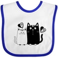 thumbnail image 3 of Inktastic Valentines Day Cat Couple Girls Baby Bib, 3 of 4
