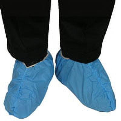 Polyethylene Shoe Covers BLUE, Anti Static, Impervious, Non linting (200 Pair)