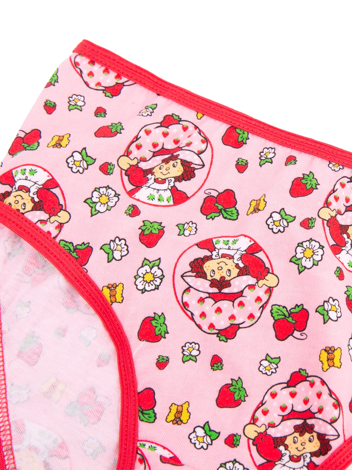 Strawberry Shortcake Little Girls Cotton Brief Character Underwear Set - 7 pack, Size 4-8