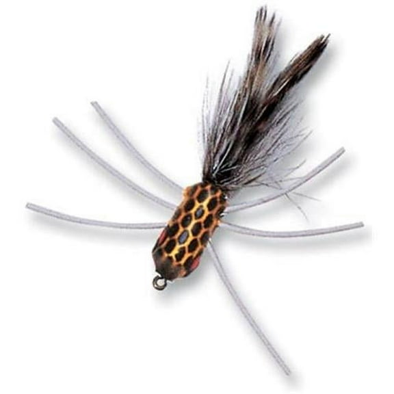 Betts 50A-10 Shimmy White Black Scale Sz 10 Fly Popper Fishing Lure